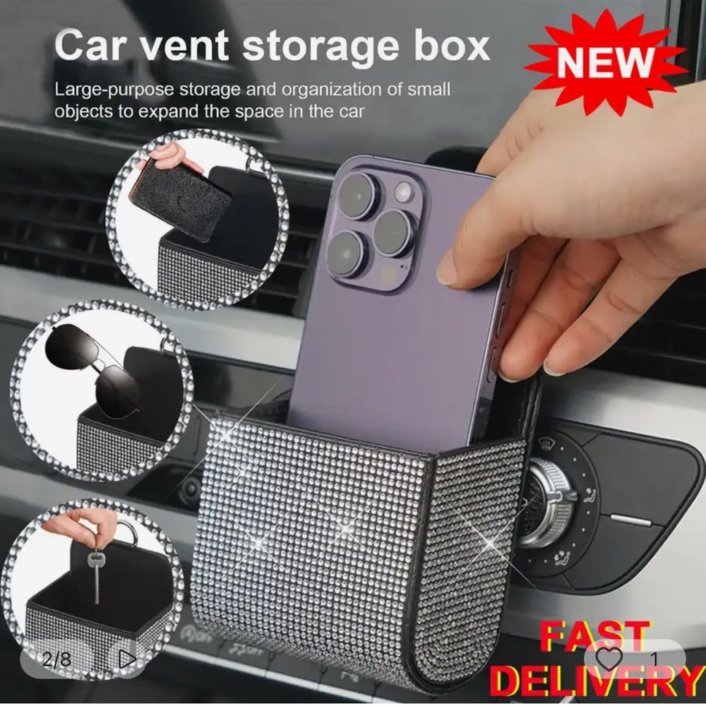 Car Interior Storage Bag: Keep Your Phone, Documents & Supplies Organized - Picture 3 of 10